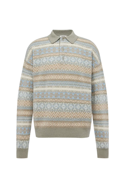 DRYKORN BEKKET Strickpolo mit Knopfleiste in Woll-Mix online kaufen