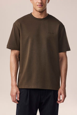 NN.07 Nat - Schweres Logo t-shirt Farbe - Demitasse