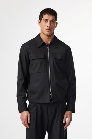 NN.07 Alban 1088 Zwei-Wege-Reißverschluss Hybrid Jacke Farbe: Schwarz #999