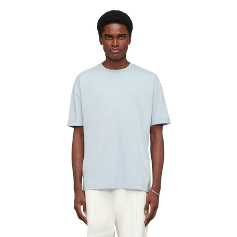 DRYKORN THILO Relaxed fit T-Shirt in reiner Baumwolle Light Blue