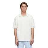 DRYKORN ACAYO Lässiges Polo mit Zopfmuster in Weiß online kaufen