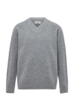 DRYKORN NUMIR V-Neck Strickpullover in Schurwolle Farbe - Grau online kaufen