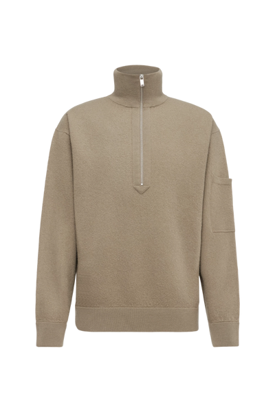 DRYKORN KOUPER Troyer mit Reißverschluss in Merinowolle Farbe - fango online kaufen