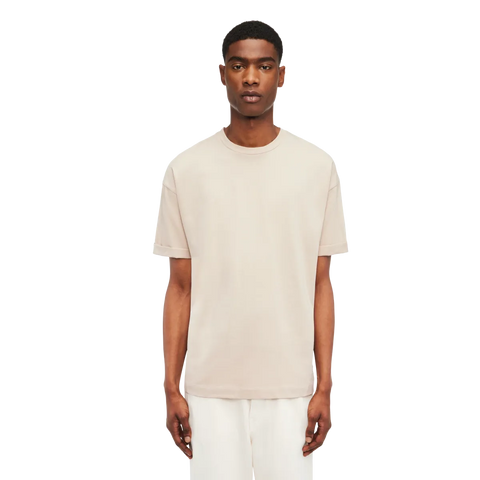 DRYKORN THILO Relaxed fit T-Shirt in reiner Baumwolle Sand