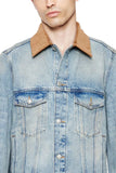 DRYKORN CESCON DENIM JACKET MIT KORD KRAGEN online kaufen