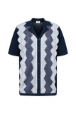 DRYKORN RAY Regular Fit Strickpolo mit Jacquard-Muster Farbe - dark navy online kaufen