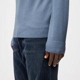 DRYKORN WATSON Strickpullover mit Turtle in 100% Merinowolle in Blau online kaufen