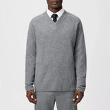 DRYKORN NUMIR V-Neck Strickpullover in Schurwolle Farbe - Grau online kaufen