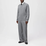 DRYKORN NUMIR V-Neck Strickpullover in Schurwolle Farbe - Grau online kaufen