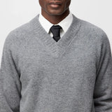 DRYKORN NUMIR V-Neck Strickpullover in Schurwolle Farbe - Grau online kaufen