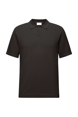 DRYKORN TRITON Polo in Regular Fit aus Jacquard-Strick Farbe - dark chocolate