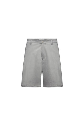 DRYKORN YASAN Kurze Hose in schwerem Satin in Grau