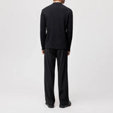 DRYKORN MORITZO Longsleeve mit Stehkragen in elastischer Baumwolle Farbe - black online kaufen