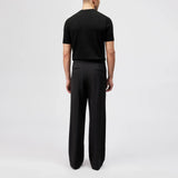 DRYKORN LEEK_WIDE Relaxed Fit Bundfaltenhose in Gabardine Farbe - black online kaufen