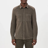 DRYKORN NOWEN Work Wear Inspired Shirt in Samt Farbe - faded olive online kaufen