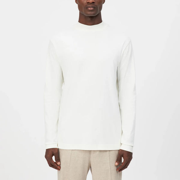 DRYKORN MORITZO Longsleeve mit Stehkragen in elastischer Baumwolle Farbe - ecru online kaufen