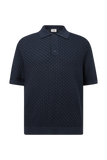 DRYKORN TAMIAN Relaxed Fit Strickpolo in Viskose-Mix Farbe - dark navy online kaufen