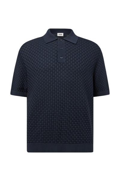DRYKORN TAMIAN Relaxed Fit Strickpolo in Viskose-Mix Farbe - dark navy online kaufen