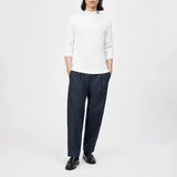 DRYKORN MORITZO Longsleeve mit Stehkragen in elastischer Baumwolle Farbe - white online kaufen
