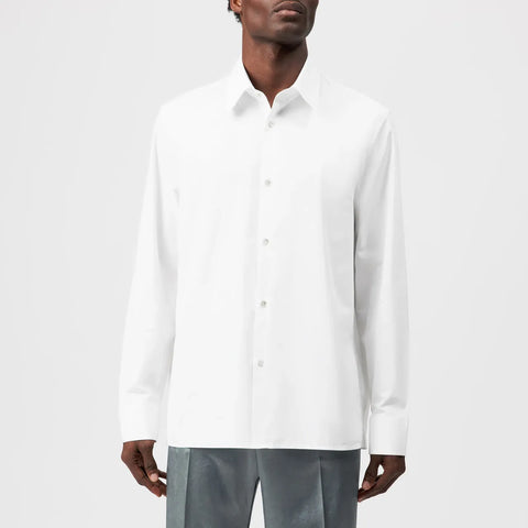 DRYKORN GAUNT Klassisches Langarmhemd in reiner Baumwolle Farbe - white