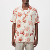 DRYKORN BIJAN_2 Casual kurzarm Hemd mit Korallenprint Farbe - burnt coral online kaufen
