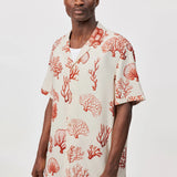 DRYKORN BIJAN_2 Casual kurzarm Hemd mit Korallenprint Farbe - burnt coral online kaufen