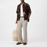 DRYKORN MERYN Kurzarmhemd mit maritimen Print in Viskose Farbe - dark chocolate online kaufen