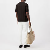 DRYKORN FREEKO Regular Fit Poloshirt in Leinen-Baumwolle-Mix Farbe dark chocolate online kaufen