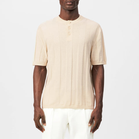 DRYKORN FREEKO Regular Fit Poloshirt in Leinen-Baumwolle-Mix Farbe - vanilla