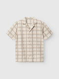 GABBA Kurzarmd Hemd in farbe Beige Check online kaufen