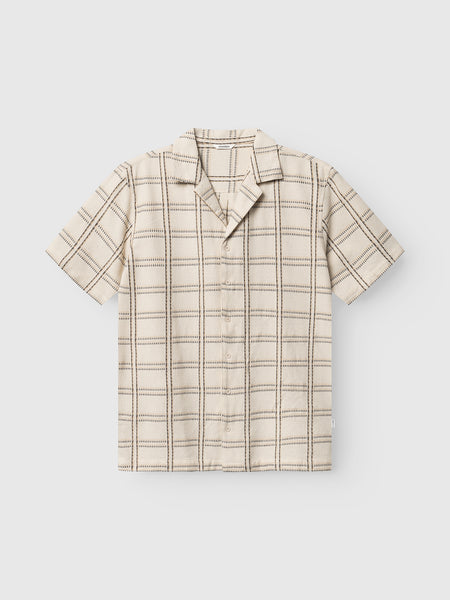 GABBA Kurzarmd Hemd in farbe Beige Check online kaufen