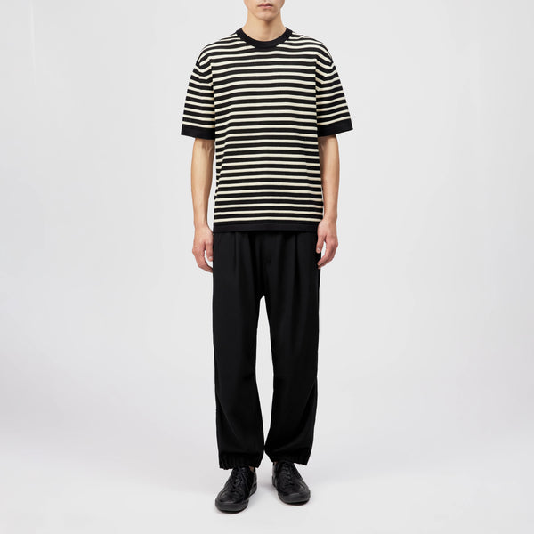 DRYKORN DERICO Kurzarm T-Shirt in reiner Baumwolle mit Streifenmuster Farbe - black online kaufen