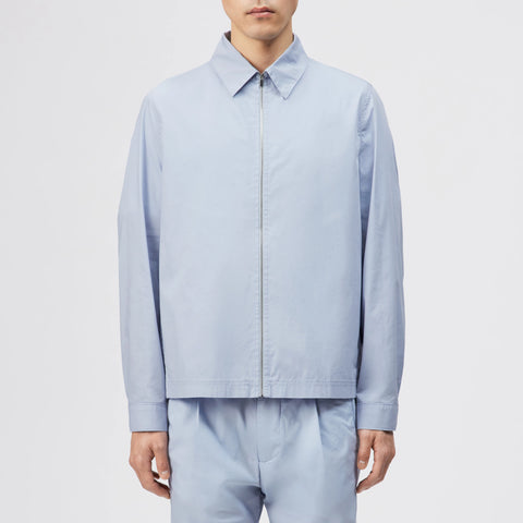 DRYKORN MACTO_Z Regular Fit Hemd mit Zipper im Baumwolle-Mix Farbe - zen blue