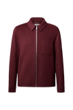 DRYKORN JERSON Regular Fit Zip-Jacke in Woll-Doubleface Farbe - burgundy online kaufen