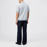 DRYKORN TAMIAN Relaxed Fit Strickpolo in Baumwoll-Jacquard Farbe - zen blue online kaufen
