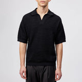 DRYKORN LAURENZZO Oversized Fit Strick-Polo in reiner Baumwolle Farbe - black online kaufen
