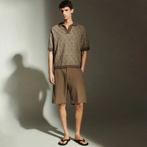 DRYKORN YASAN Regular Fit Short in Viskose-Mix Farbe - earth