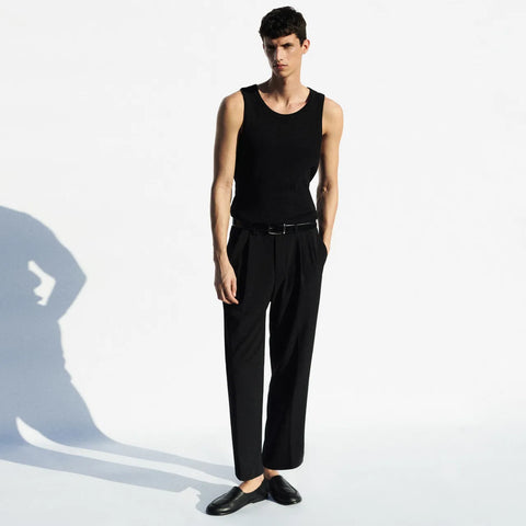DRYKORN MARYKO Tailored Pants in Gabardine Farbe Black