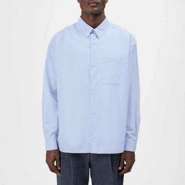 DRYKORN BAUNT Regular Fit Hemd in fließendem Popeline Farbe - blue frost online kaufen