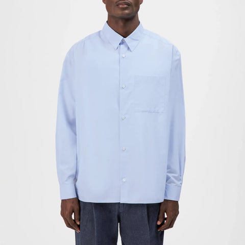 DRYKORN BAUNT Regular Fit Hemd in fließendem Popeline Farbe - blue frost
