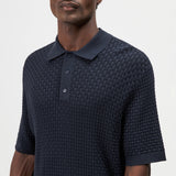 DRYKORN TAMIAN Relaxed Fit Strickpolo in Viskose-Mix Farbe - dark navy online kaufen