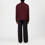 DRYKORN JERSON Regular Fit Zip-Jacke in Woll-Doubleface Farbe - burgundy online kaufen