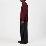 DRYKORN JERSON Regular Fit Zip-Jacke in Woll-Doubleface Farbe - burgundy online kaufen