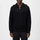 DRYKORN MANUELO_2 Half Zip Pullover in Baumwolle-Mix Farbe - black online kaufen