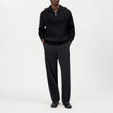 DRYKORN MANUELO_2 Half Zip Pullover in Baumwolle-Mix Farbe - black online kaufen