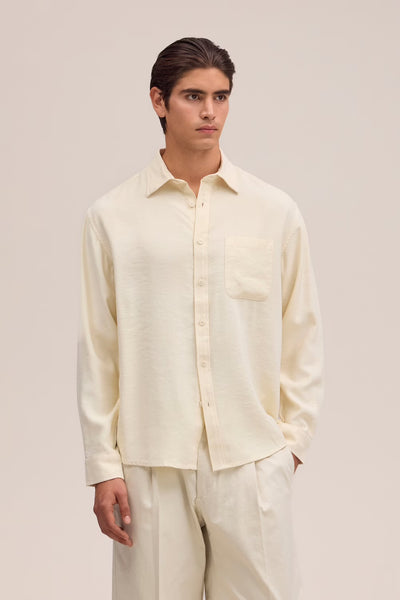 NN.07 Deon Fließende Viskosemischung Hemd Farbe: Creme #016 online kaufen