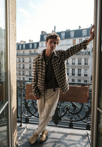DSTREZZED Lino Overshirt Twisted Check Dk. Brown
