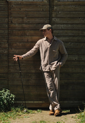 DSTREZZED Tyler Overshirt Corduroy Farbe: Vintage Sand