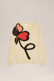 NN.07 Todd Intarsienstrick pullover in Farbe Ecru online kaufen