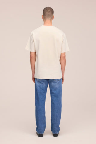 NN.07 Nat - Schweres Logo t-shirt Farbe - Ivory